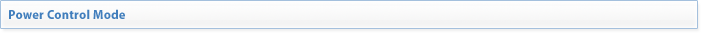 Power Control Mode